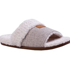 REVITALIGN White and Gray Slippers